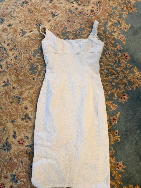 phoebe Dresses & Skirts - Phoebe White Embroidered Sleeveless Dress
